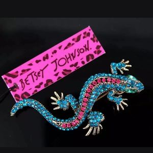 NWT Vintage Cute Gecko Betsey Johnson Brooch Pin